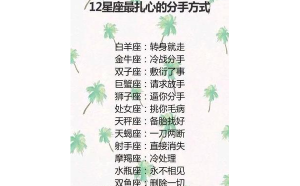 白羊座想分手會(huì)說(shuō)還是冷戰(zhàn)